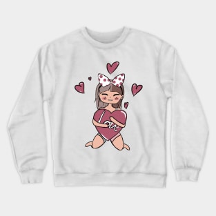 Giving you my heart - Nori Doll Crewneck Sweatshirt